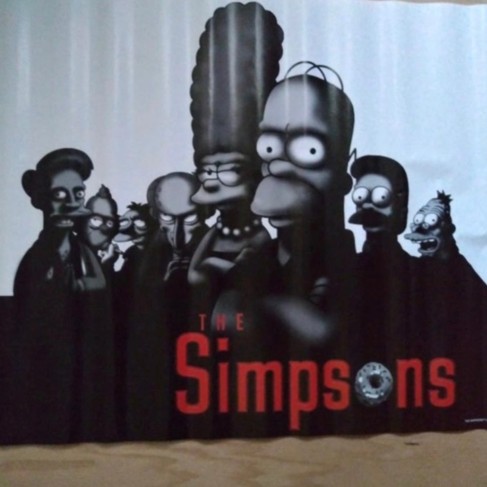 Vintage 2001 Scorpio #659A THE SIMPSONS Simpranos POSTER Sopranos Homage 34”x22”